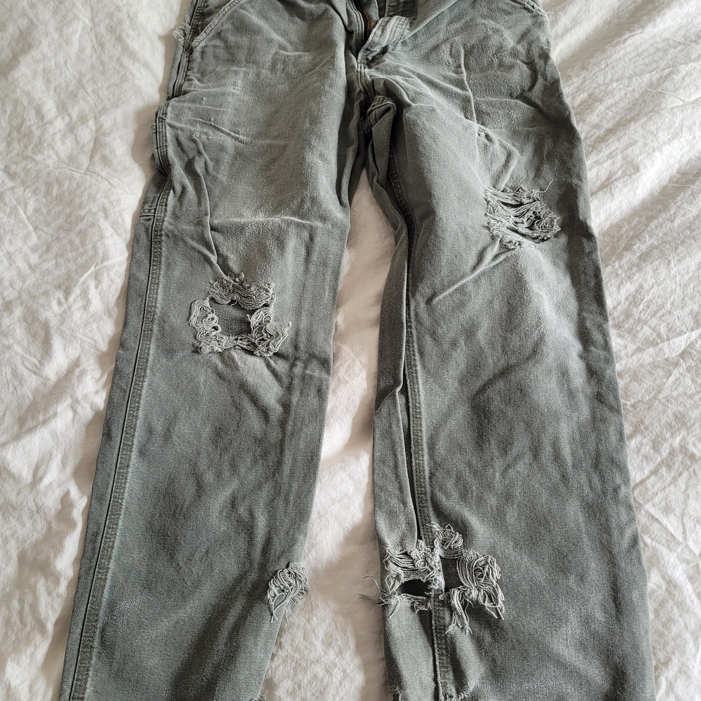 Carhartt Distressed Gray Chinos